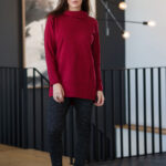 Red ''après-ski'' tunic