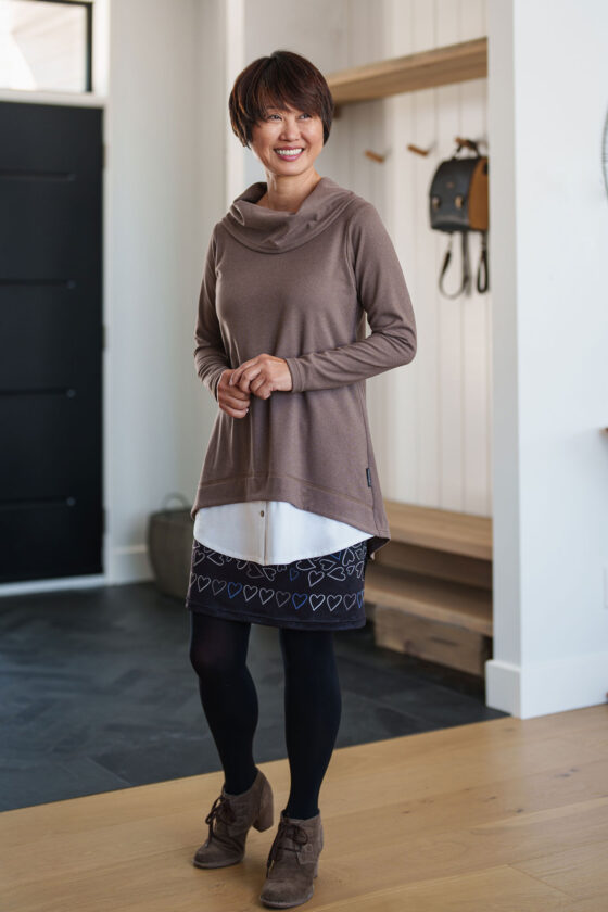 Taupe ''Duchesnay'' tunic