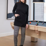 Reversible ''Édouard'' legging Picots/stripes