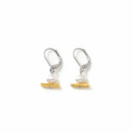 Boucles d'oreilles Abelia perle et or