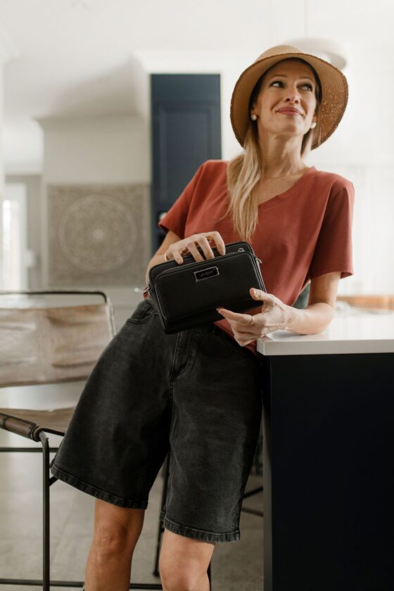 Sac à main 3-en-1 Le Ana en cuir vegan Noir