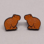 Boucles d'oreilles capybara