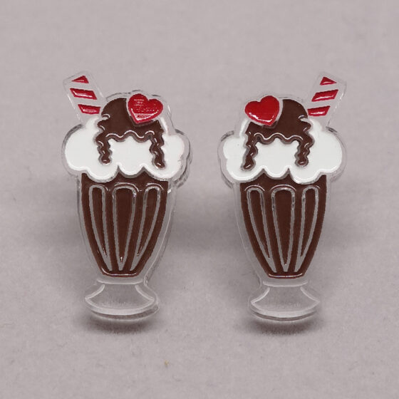 Boucles d'oreilles milkshake