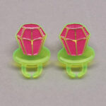 Boucle d'oreilles sucette Lili 1025 jaune