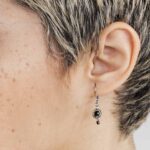 Boucles d'oreilles Baeli Noir