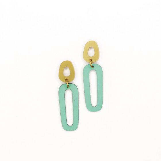 Boucles d'oreilles Berceuse Menthe