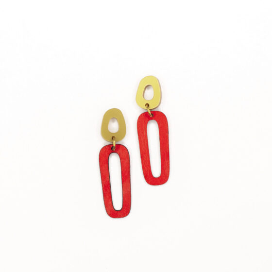 Boucles d'oreilles Berceuse Terre rouge