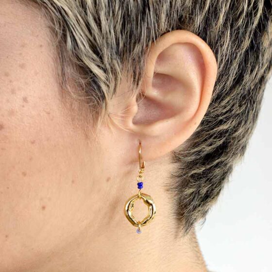 Boucles d'oreilles Cija Bleu