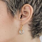 Boucles d'oreilles Cormi Argenté et or