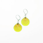 Boucles d'oreilles Folium Jaune acide