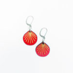 Boucles d'oreilles Folium Rouge