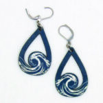 Boucles d'oreilles Nouvelle vague Bleu nuit