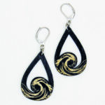 Boucles d'oreilles Nouvelle vague Noir