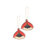 Boucles d'oreilles Poésie Terre rouge