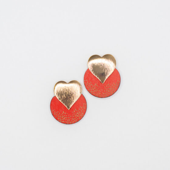 Boucles d'oreilles Tentation Terre rouge