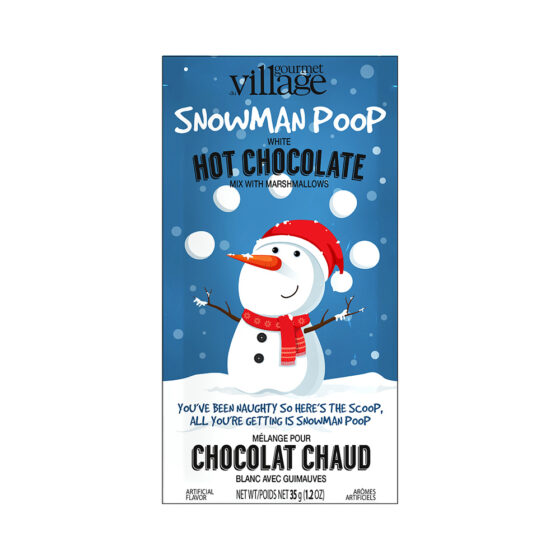 Sachet de chocolat chaud Bonhomme de neige