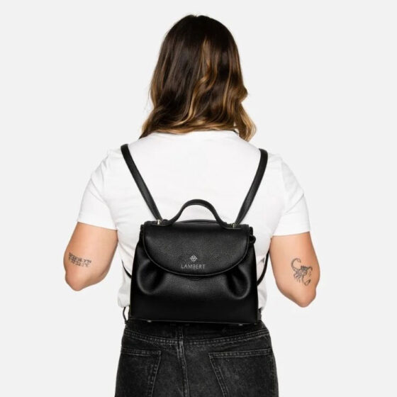 Sac à main 3-en-1 Le Lili en cuir vegan Noir