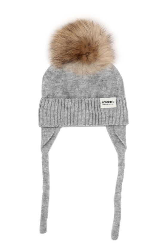 Tuque Raton pour bambin 1 à 3 ans Gris