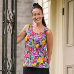 Camisole réversible Lara Fleurs colorées