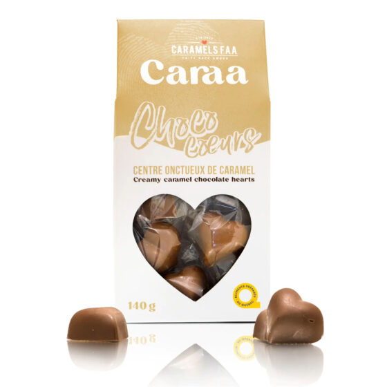 Choco-coeurs au caramel