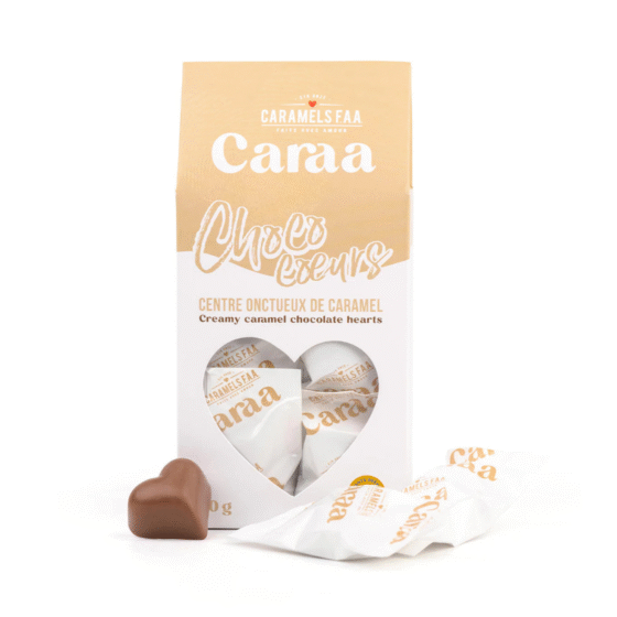 Choco-coeurs au caramel