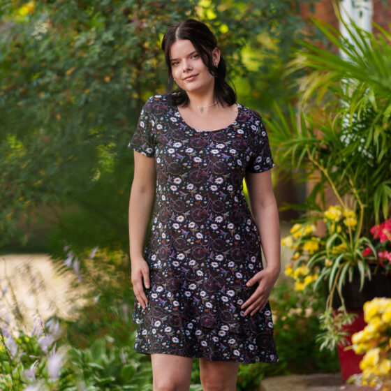 Bicycles and daisies ''Fabienne'' dress