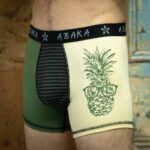 Boxer Bob ananas Vert et jaune