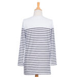 Black and white ''Reno'' sweater-tunic