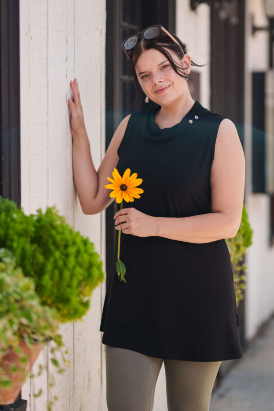 Black ''Piaf'' tunic