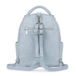 Sac à dos multifonction Le Maude en cuir vegan Denim pâle