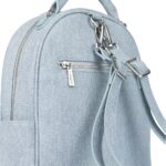 Sac à dos multifonction Le Maude en cuir vegan Denim pâle