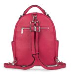 Sac à dos multifonction Le Maude en cuir vegan Framboise