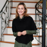 Black ''Delacroix'' poncho-bolero