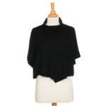 Black ''Delacroix'' poncho-bolero