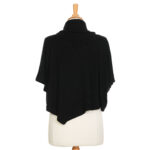 Black ''Delacroix'' poncho-bolero