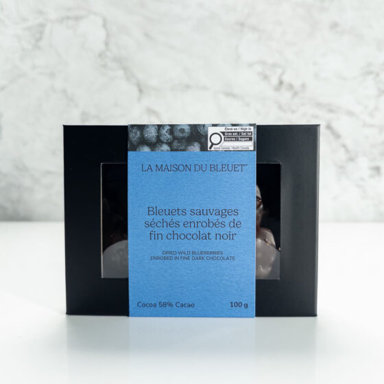 Bleuets séchés enrobés de chocolat Noir