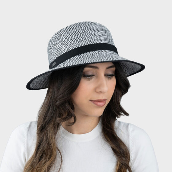 Chapeau Annie naturel et noir