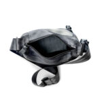 Sac de taille Fanny en ceintures d'auto recyclées Noir et gris