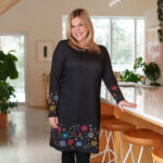 Robe flore Bordure