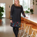 Robe flore Bordure