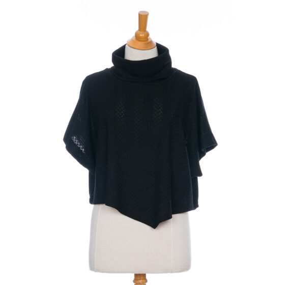 Boléro-poncho lupin Noir
