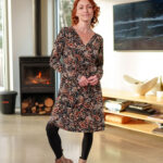 Robe épilobe Paisley d'automne