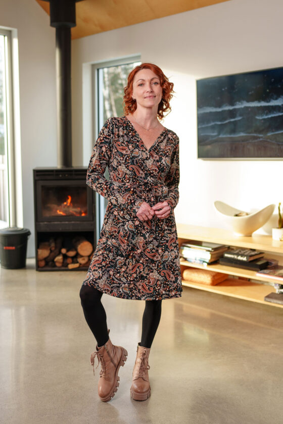 Robe épilobe Paisley d'automne