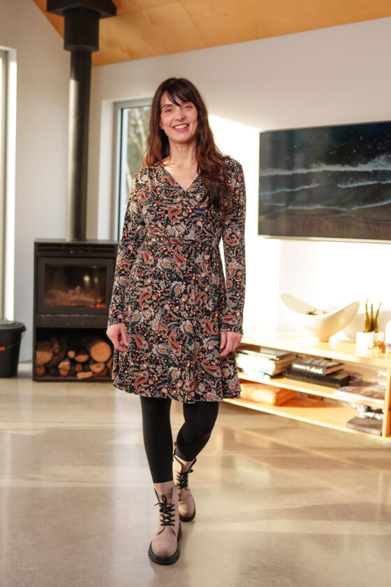 Robe épilobe Paisley d'automne