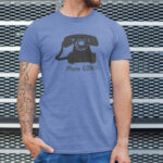 T-shirt Iphone 0,006 Indigo chiné