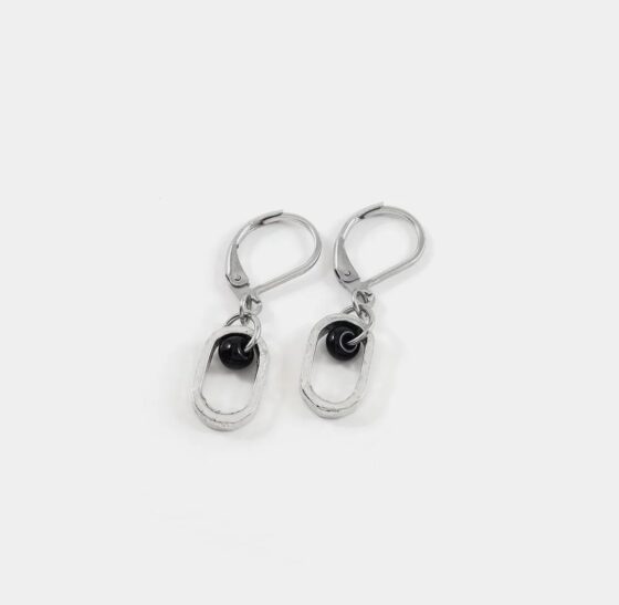 Boucles d'oreilles Dabih Ébène