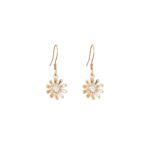 Boucles d'oreilles grandes marguerites Or