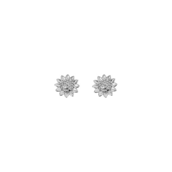 Boucles d'oreilles tournesols Argent
