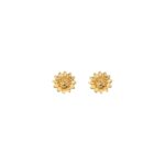 Boucles d'oreilles tournesols Or