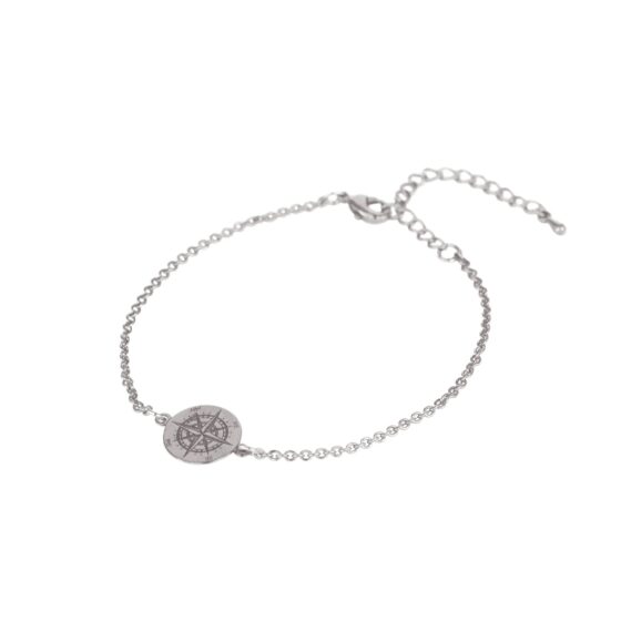 Bracelet boussole Argent